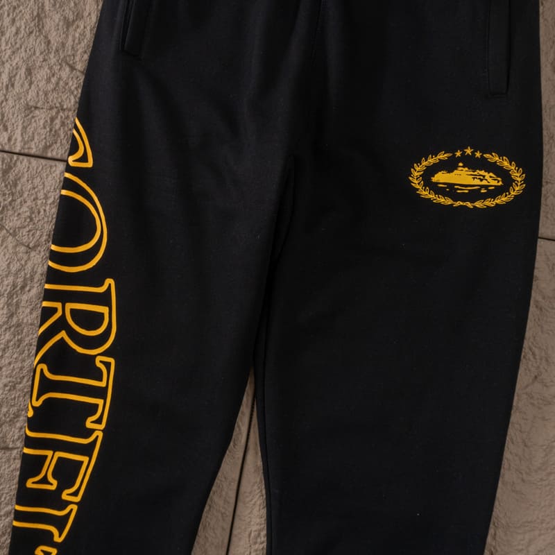 Conjunto Corteiz Superior Royale Preto/Amarelo