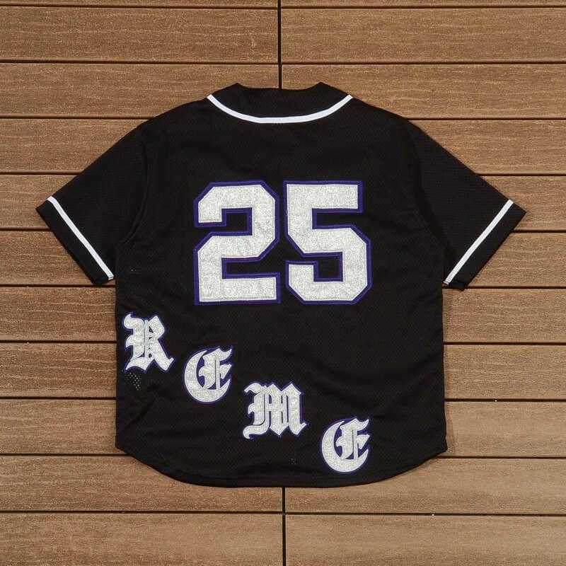 Camiseta Supreme Old English Baseball Jersey Black
