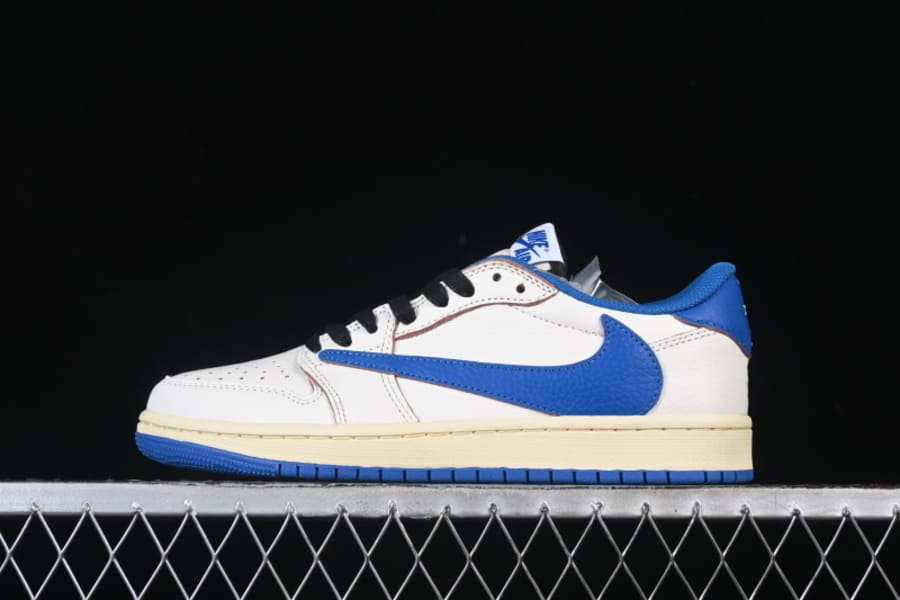 Air Jordan 1 Low Travis Scott x Fragment OG SP Sail Military Blue
