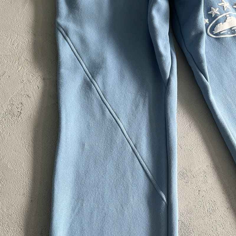 Conjunto Moletom Corteiz 5 Starz Alcatraz Azul