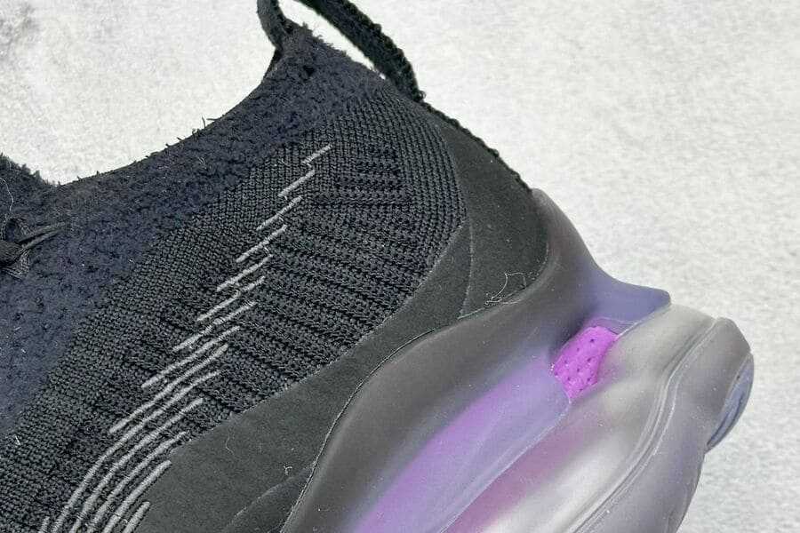 Air Max Scorpion Flyknit Black and Persian Violet