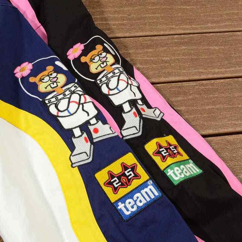 Jaqueta Supreme Jeff Hamilton Racing  x Bob Esponja Preta