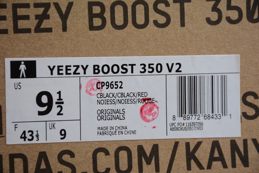 Adidas Yeezy 350 V2 Black Red