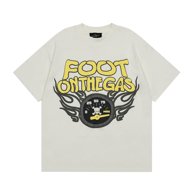 Camiseta Broken Planet Foot On The Gas White