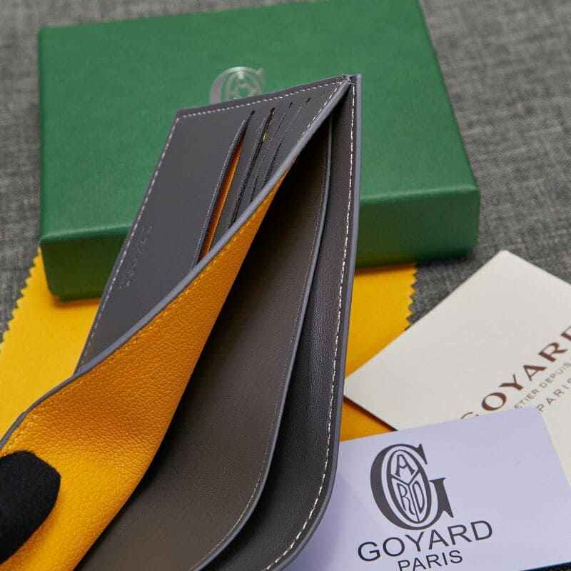 Carteira Goyard Victoire Azul/Cinza