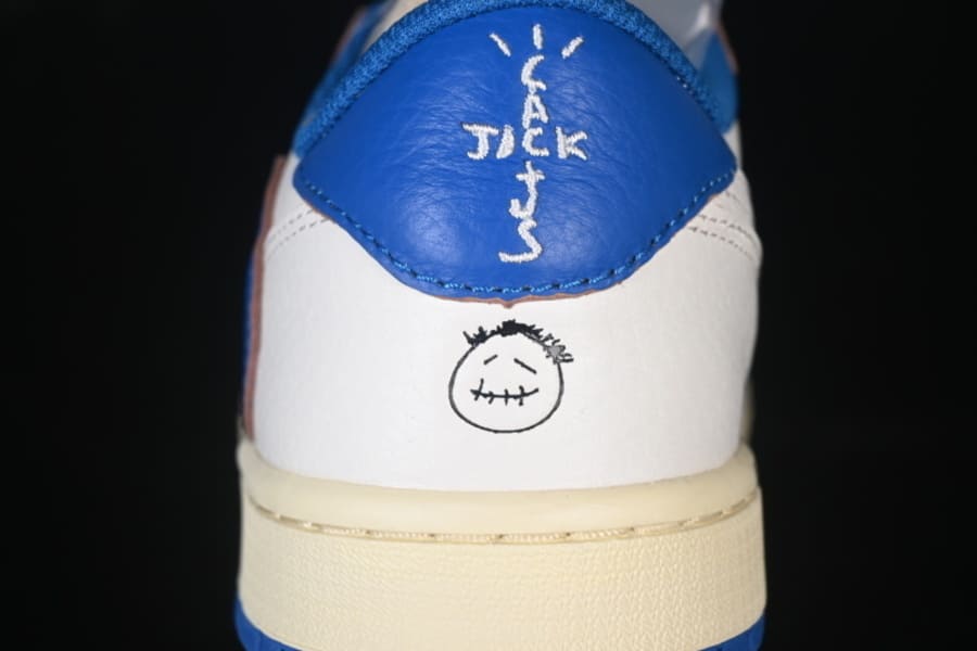 Air Jordan 1 Low Travis Scott x Fragment OG SP Sail Military Blue