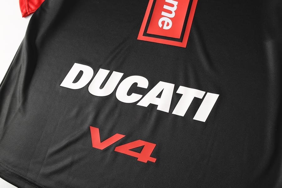 Camiseta Supreme x Ducati Soccer Jersey Preta