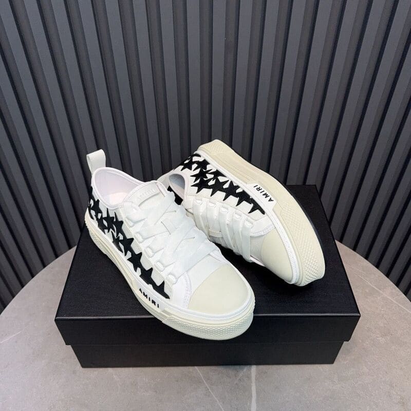 Amiri Stars Court Low White Black