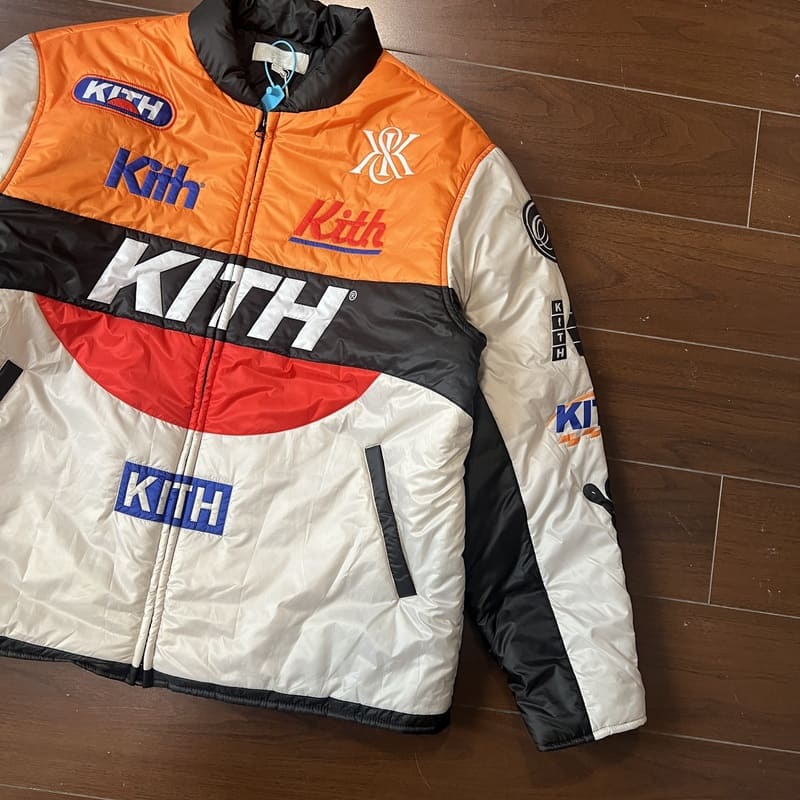 Jaqueta Kith Full Zip Brixton Puffed Sandrift