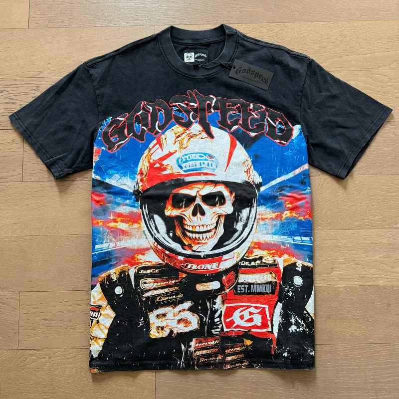Camiseta Godspeed Racer Goldie Black