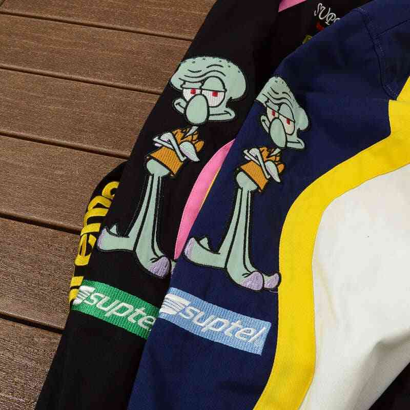 Jaqueta Supreme Jeff Hamilton Racing  x Bob Esponja Preta