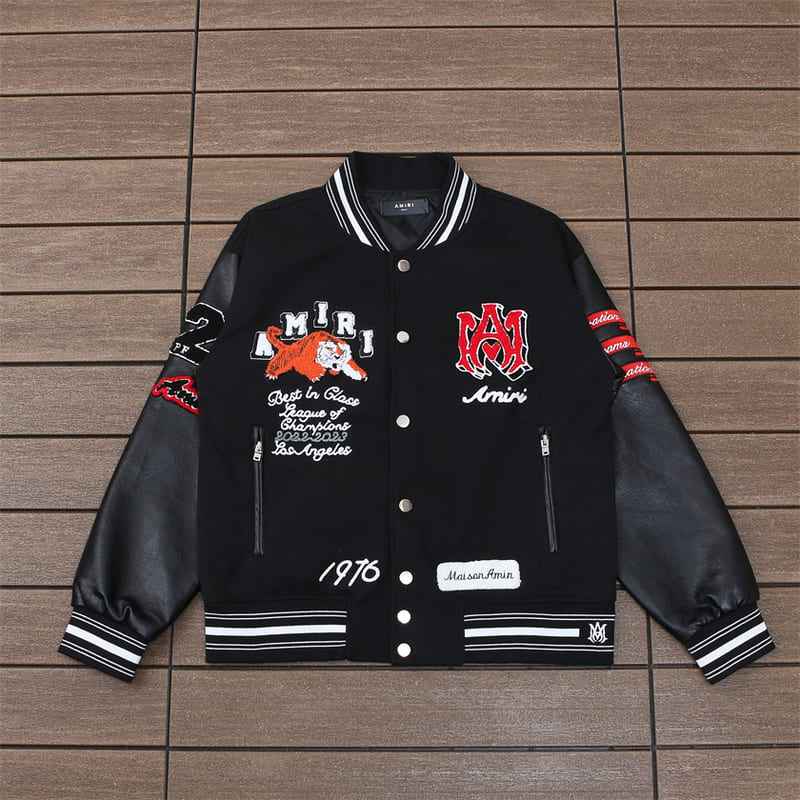 Jaqueta Amiri College Logo Patch Preta