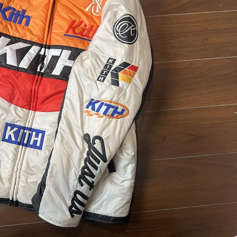 Jaqueta Kith Full Zip Brixton Puffed Sandrift