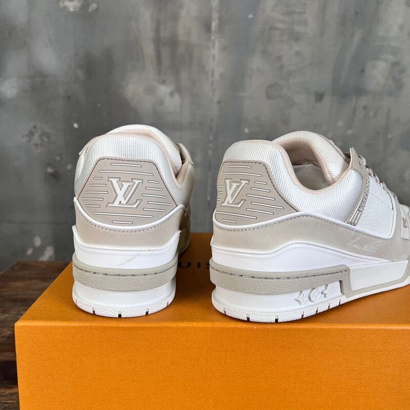 Louis Vuitton LV Trainer White Beige