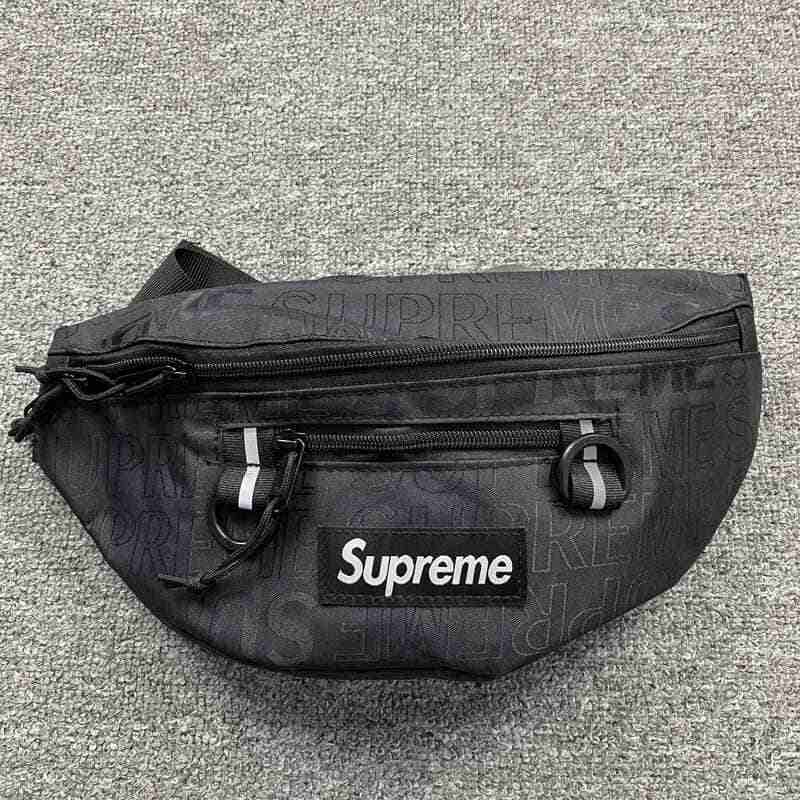 Pronta Entrega - Supreme Waist Bag Black (SS19)